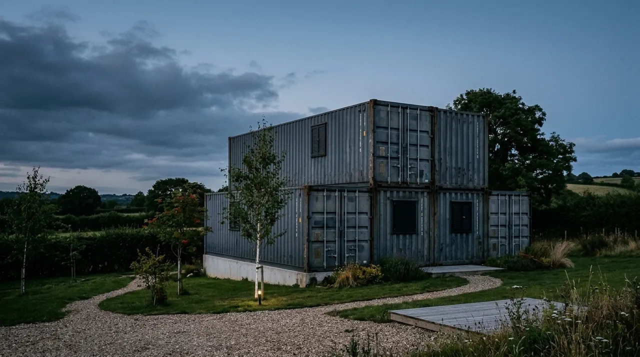 Shipping container home conversion